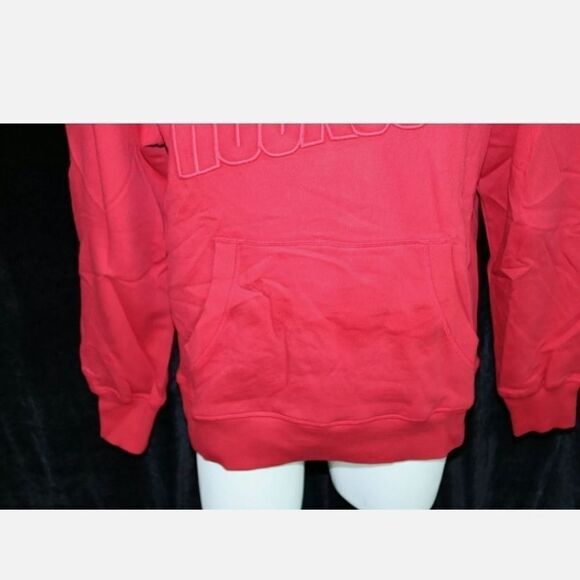 MITCHELL & NESS HOUSTON ROCKETS RED GRAY HOODED SW - Picture 6 of 12